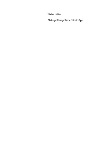 Naturphilosophische Streifzüge: Vorträge und Aufsätze
