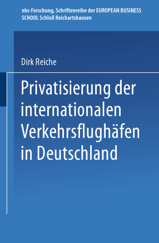 Privatisierung der internationalen Verkehrsflughäfen in Deutschland