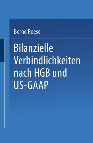 Bilanzielle Verbindlichkeiten nach HGB und US-GAAP