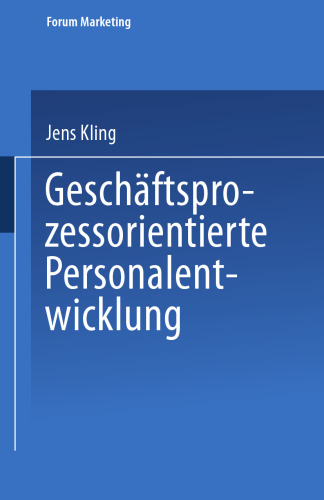 Geschäftsprozessorientierte Personalentwicklung