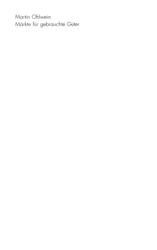 Märkte für gebrauchte Güter
