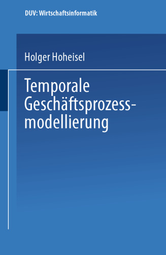 Temporale Geschäftsprozessmodellierung