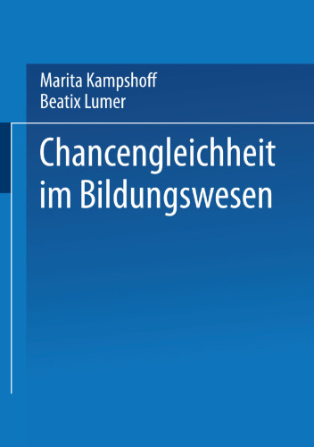 Chancengleichheit im Bildungswesen
