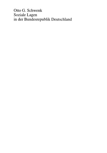 Soziale Lagen in der Bundesrepublik Deutschland