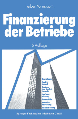 Finanzierung der Betriebe