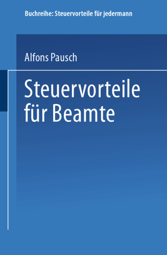 Steuervorteile für Beamte
