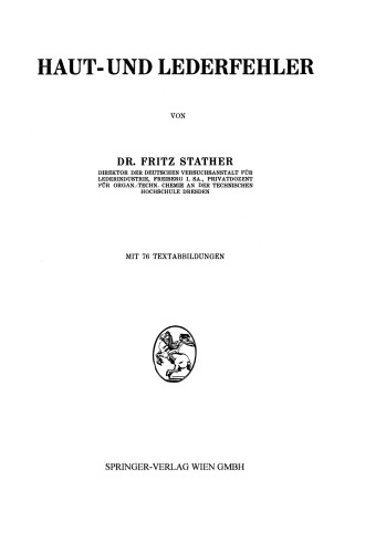 Haut- und Lederfehler