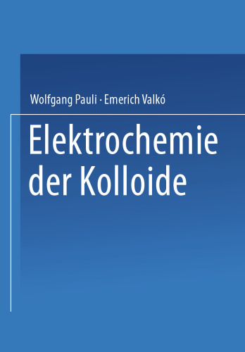 Elektrochemie der Kolloide