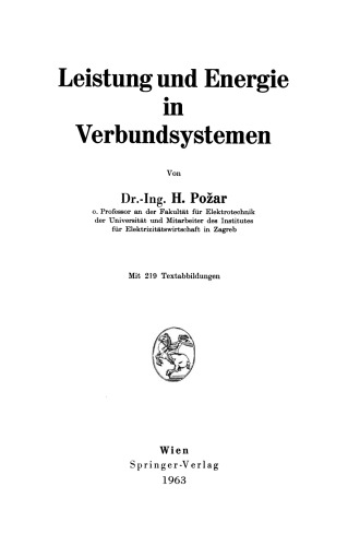 Leistung und Energie in Verbundsystemen
