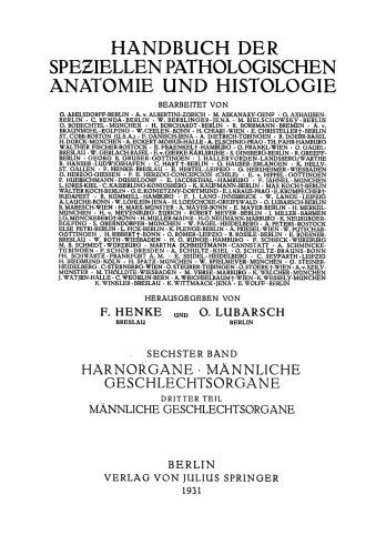 Harnorgane Männliche Geschlechtsorgane