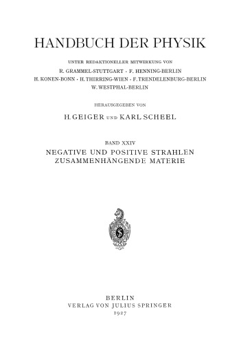 Negative und Positive Strahlen Zusammenhängende Materie