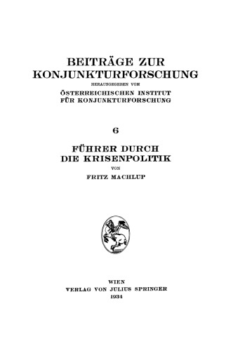 Führer Durch Die Krisenpolitik