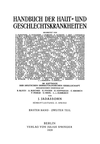 Physiologie der Haut-Chemie Histologische Technik P. G. Unnas Färbemethoden