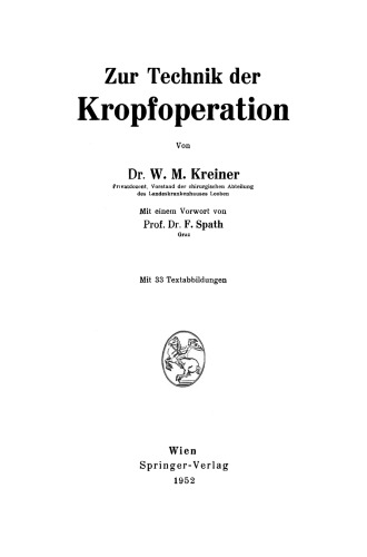 Zur Technik der Kropfoperation