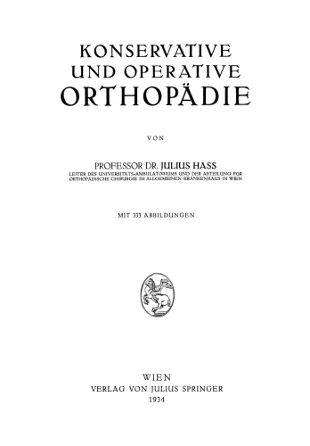 Konservative und Operative Orthopädie