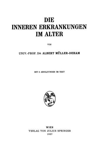 Die inneren Erkrankungen im Alter