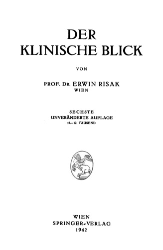 Der Klinische Blick