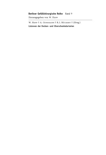 Läsionen der Becken- und Oberschenkelarterien