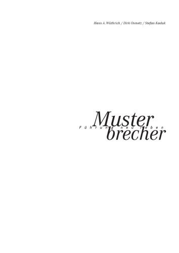 Muster brecher: Führung neu leben
