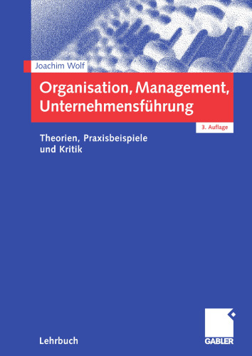 Organisation, Management, Unternehmensführung: Theorien, Praxisbeispiele und Kritik