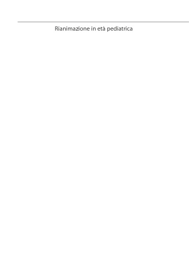 Rianimazione in età pediatrica