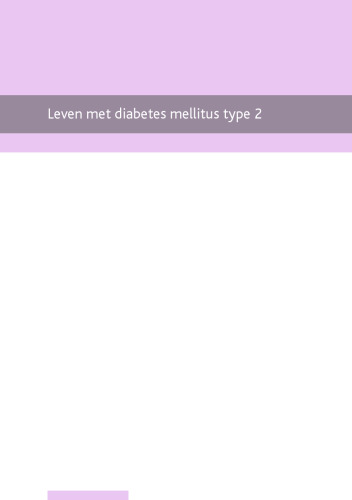 Leven met diabetes mellitus type 2