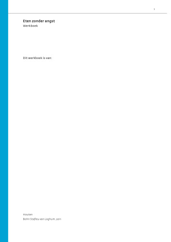 Eten zonder angst: Werkboek