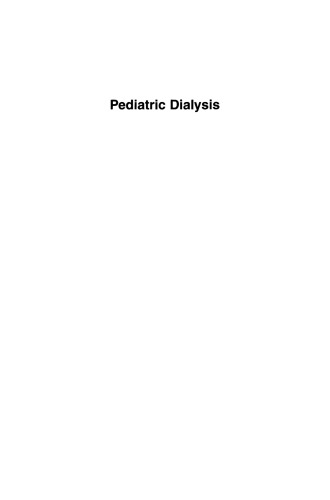 Pediatric Dialysis