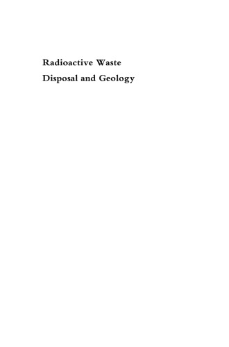 Radioactive Waste Disposal and Geology