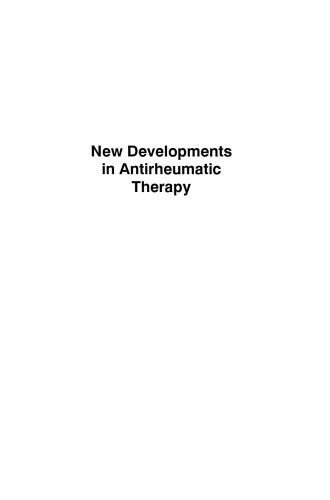 New Developments in Antirheumatic Therapy