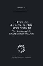 Husserl und Die Transzendentale Intersubjektivität: Eine Antwort auf die sprachpragmatische Kritik