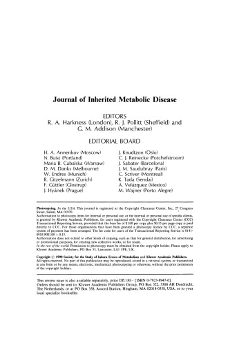 Carbohydrate and Glycoprotein Metabolism; Maternal Phenylketonuria