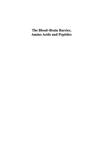 The Blood-Brain Barrier, Amino Acids and Peptides