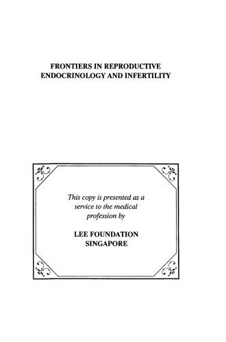 Frontiers in Reproductive Endocrinology and Infertility