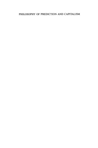 Philosophy of Prediction and Capitalism