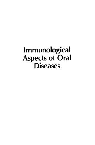Immunological Aspects of Oral Diseases
