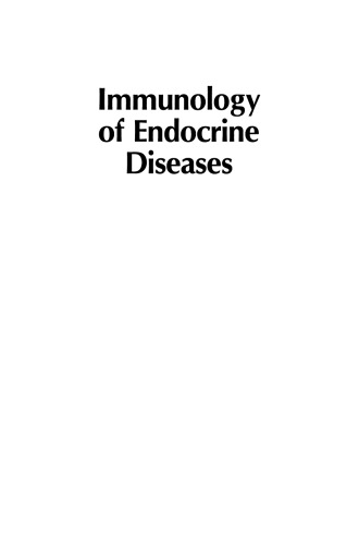 Immunology of Endocrine Diseases