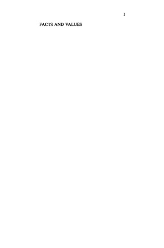 Facts and Values: Philosophical Reflections from Western and Non-Western Perspectives