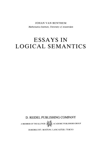 Essays in Logical Semantics