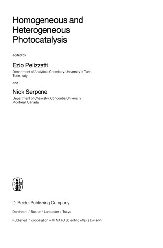 Homogeneous and Heterogeneous Photocatalysis