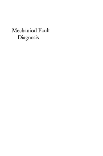 Mechanical Fault Diagnosis and condition monitoring