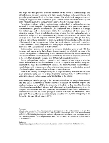 Sedimentology: Process and Product
