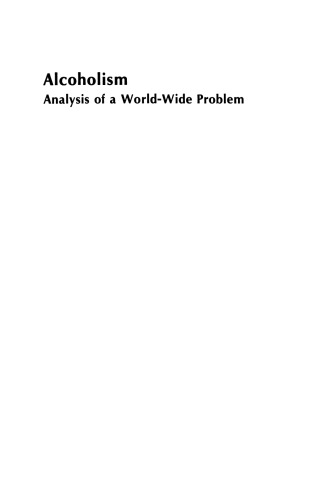 Alcoholism: Analysis of a World-Wide Problem