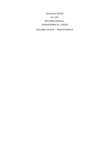 Proceedings of the Eighteenth General Assembly: Patras 1982