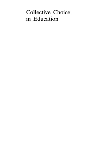 Collective Choice in Education