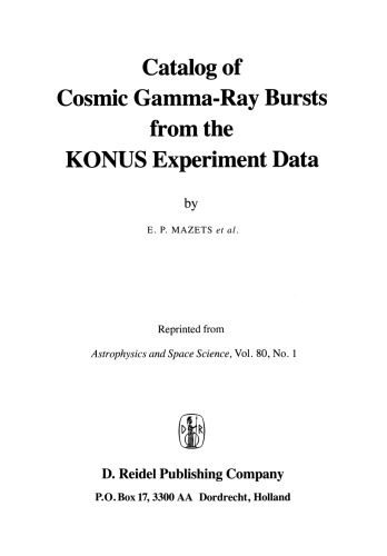 Catalog of Cosmic Gamma-Ray Bursts from the KONUS Experiment Data