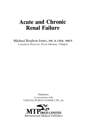 Acute and Chronic Renal Failure