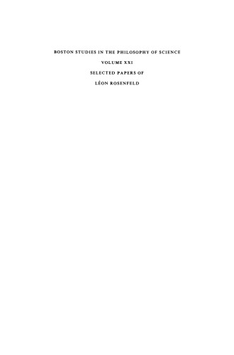 Selected Papers of Léon Rosenfeld