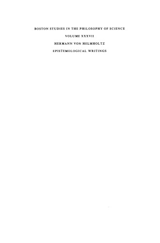 Epistemological Writings: The Paul Hertz/Moritz Schlick Centenary Edition of 1921 with Notes and Commentary by the Editors