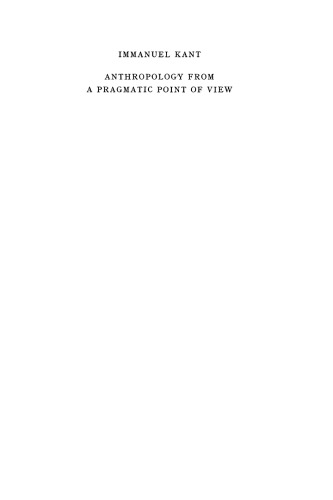 Anthropology from a Pragmatic Point of View